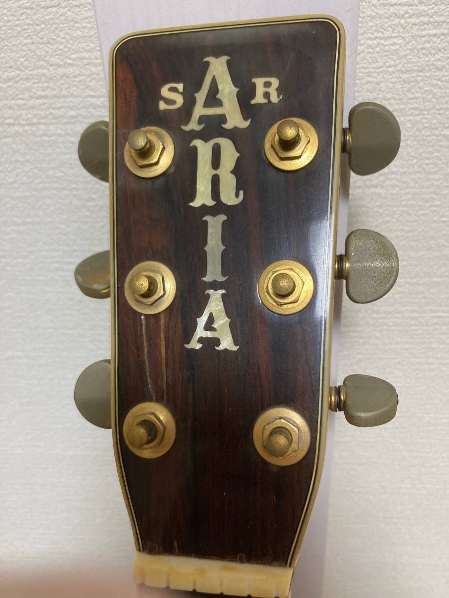直販正規希少お買い得　ARIA W-100 国産ヴィンテージアコーステックギター　サイドバック　ハカランダ単板仕様 アリア