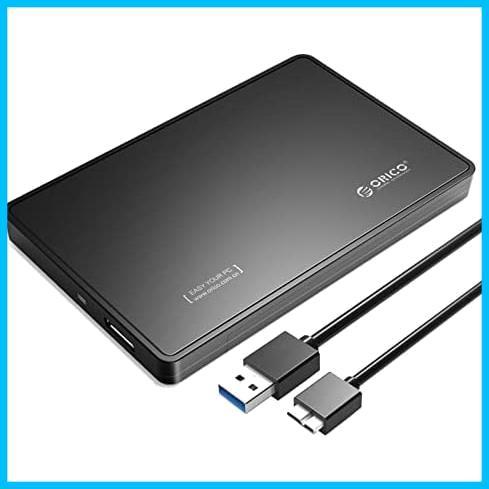 ★カラー:ブラック★ 4TBまで ハードディスクケース SSDケース 対応 SATA3.0 ドライブケース 外付け HDDケース 2.5インチ USB3.0接続 ORICO_画像1