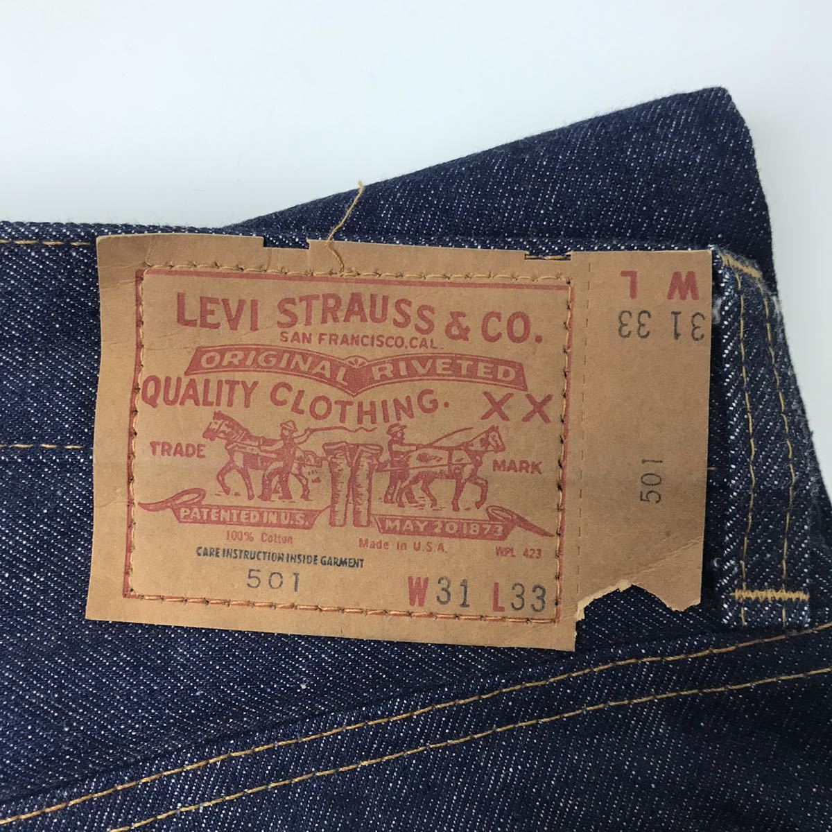 代引き人気 リーバイス Levis ビンテージ 60s70s 501 フラッシャー付き