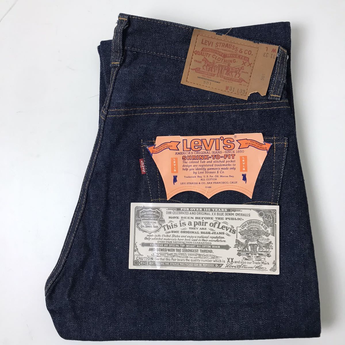 ワンピなど最旬ア！ ビンテージ 60s70s Levis フラッシャー付き デッド