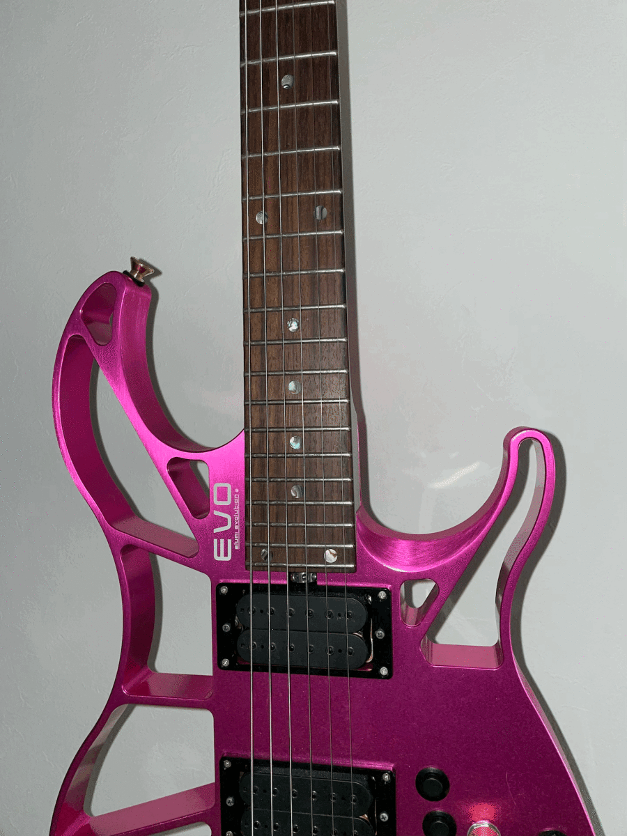 EVO alumi evolution アルミ ギター 0101Z S-Pink Hybrid limited HISASHI GLAY 平沢進 タルボ 6