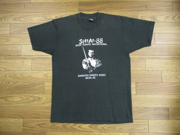 80's ビンテージ Tシャツ 空手 USA製 / サムライ スーベニア