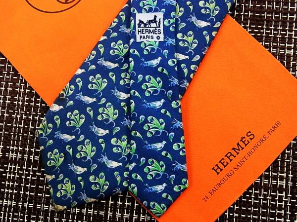 ・ω・ ★SALE/1724★【HERMES】エルメスのネクタイ♪_画像1