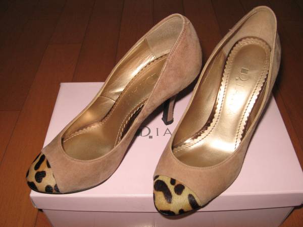  быстрое решение Diana DIANA туфли-лодочки 22cmbai цвет бежевый / Leopard рисунок 