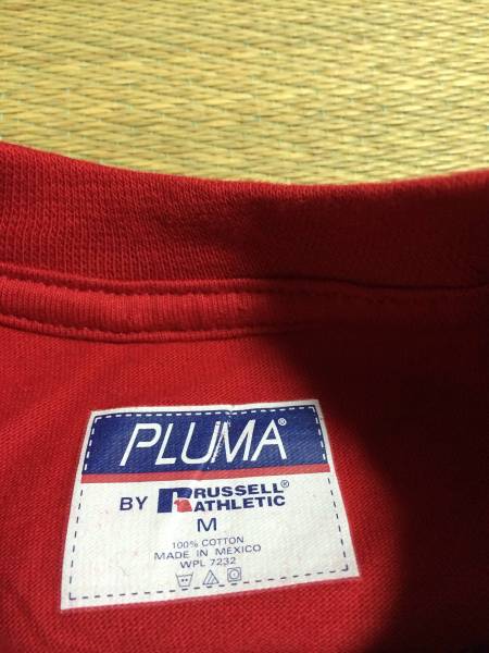 PLUMA RUSSELL ラッセル メキシコ製 半袖 Tシャツ 赤 RED 新品未使用 夏 人気 ストリート M_画像3