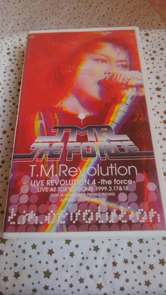 T.M.Revolution西川貴教!!LIVE REVOLUTION 4 ～the force～LIVE AT TOKYO DOME 1999.3.17&18　VHS ビデオ_画像1