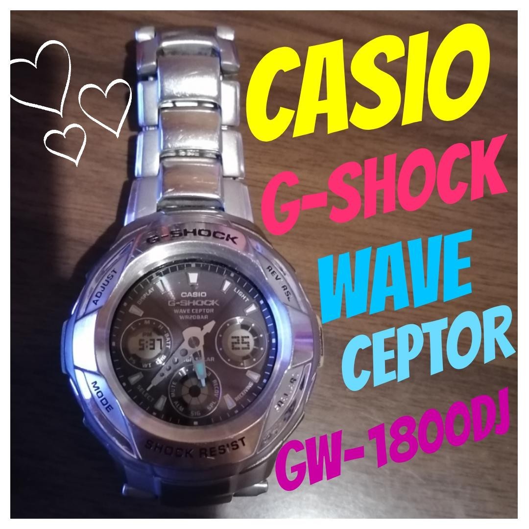 ※本日限定赤字大特価っ!!※☆稼働中☆【貴重】CASIO★G-SHOCK WAVECEPTOR GW-1800DJ　 クロノグラフ