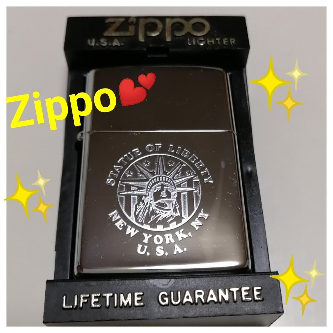 ☆本日限定赤字大特価っ☆【美品貴重品】NY U.S.A. Zippo★ジッポー　ヴィンテージガスライター 　自由の女神　