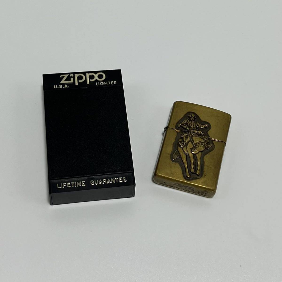 【未使用級】 ZIPPO ジッポー Marlboro マルボロ カウボーイ ロデオ メタル貼り サイドロゴ 1998年製 限定品 ジッポ オイルライター LPL_画像9