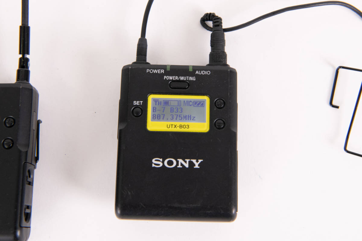 東大 SONY URX-P03 ワイヤレスマイク　UTX-B03 ポータブルプレーヤー