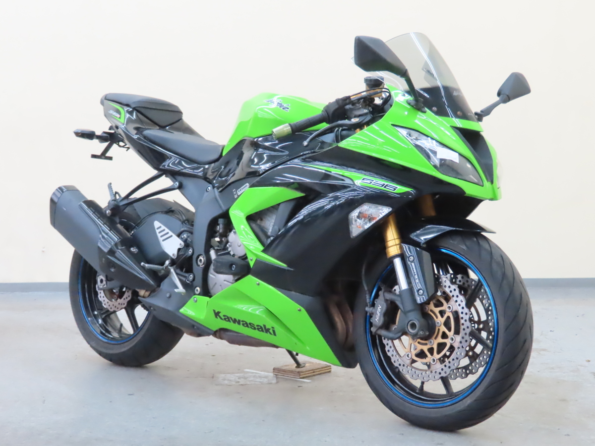 最終出品!! カワサキ NINJA ZX-6R 【動画有】 ローン可 車検残有 美車 2013年 636cc ETC ライムグリーン 外装良好 KAWASAKI 売り切り_画像1