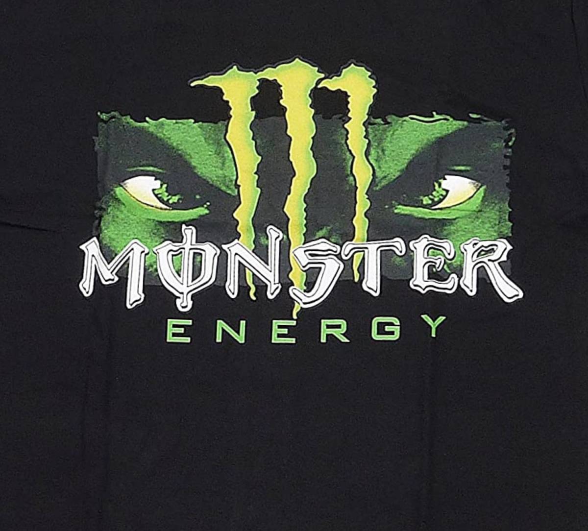 MONSTER ENERGY モンスターエナジー フェイスデザイン 半袖 Tシャツ （ブラック）(M) [並行輸入品]_画像3