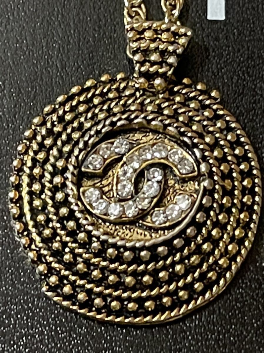 1000円スタート 正規品 希少 超美品 豪華 シャネル CHANEL 大振り ココマーク ラインストーン ロングネックレス ヴィンテージ パソコン 【超希少品】CHANEL ココシリーズロングネックレス ネックレス
