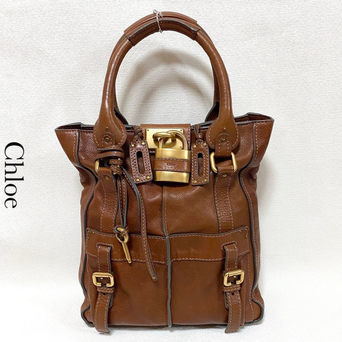 定価25万】Chloe クロエ Paddington パディントン パドロックキー 本革