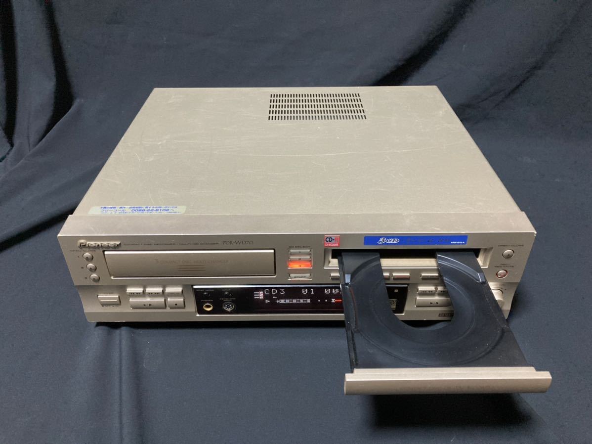 Pioneer パイオニア PDR-WD70 3枚CDチェンジャー CDレコーダー 3連奏