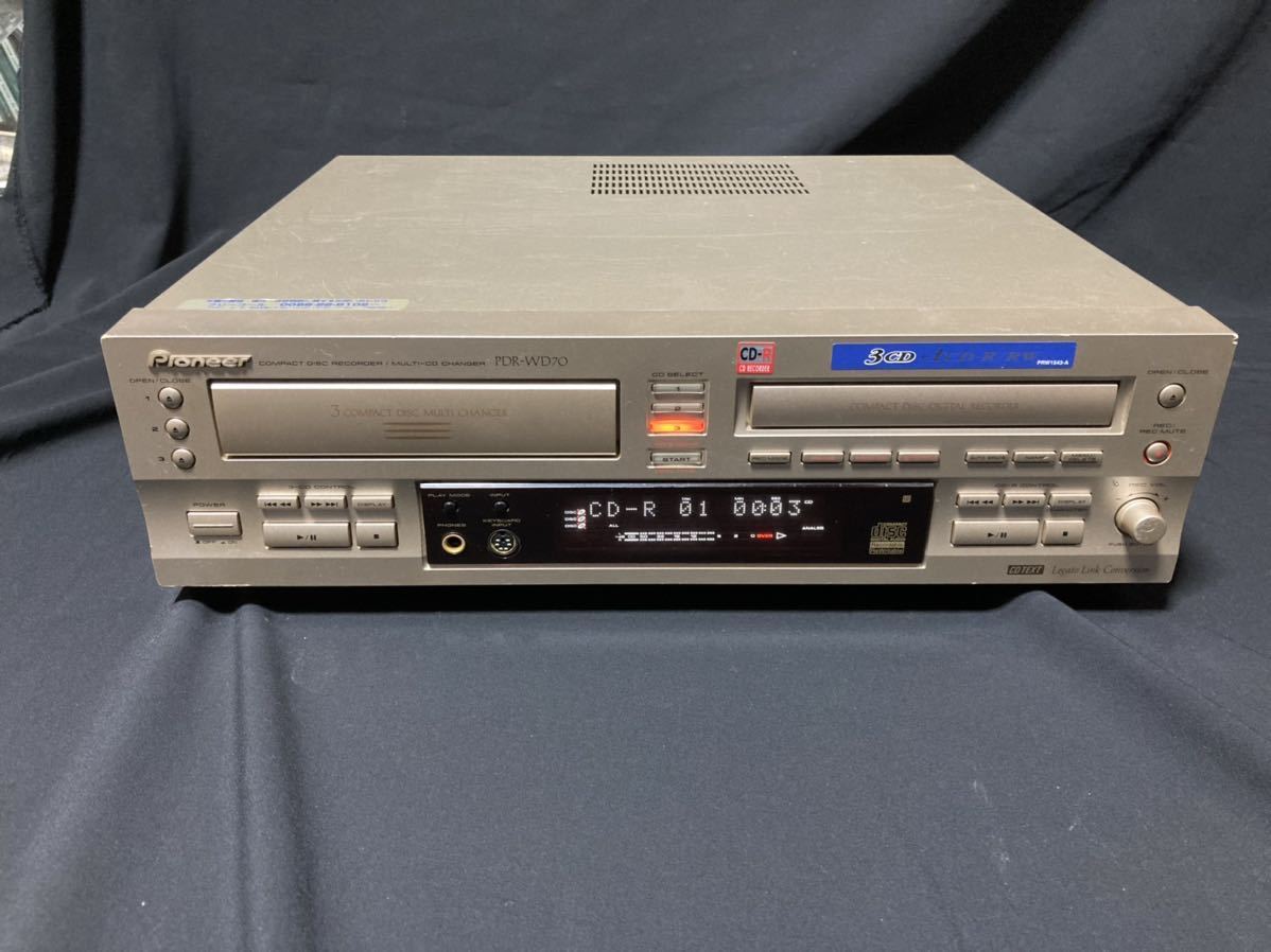 Pioneer パイオニア PDR-WD70 3枚CDチェンジャー CDレコーダー 3連奏