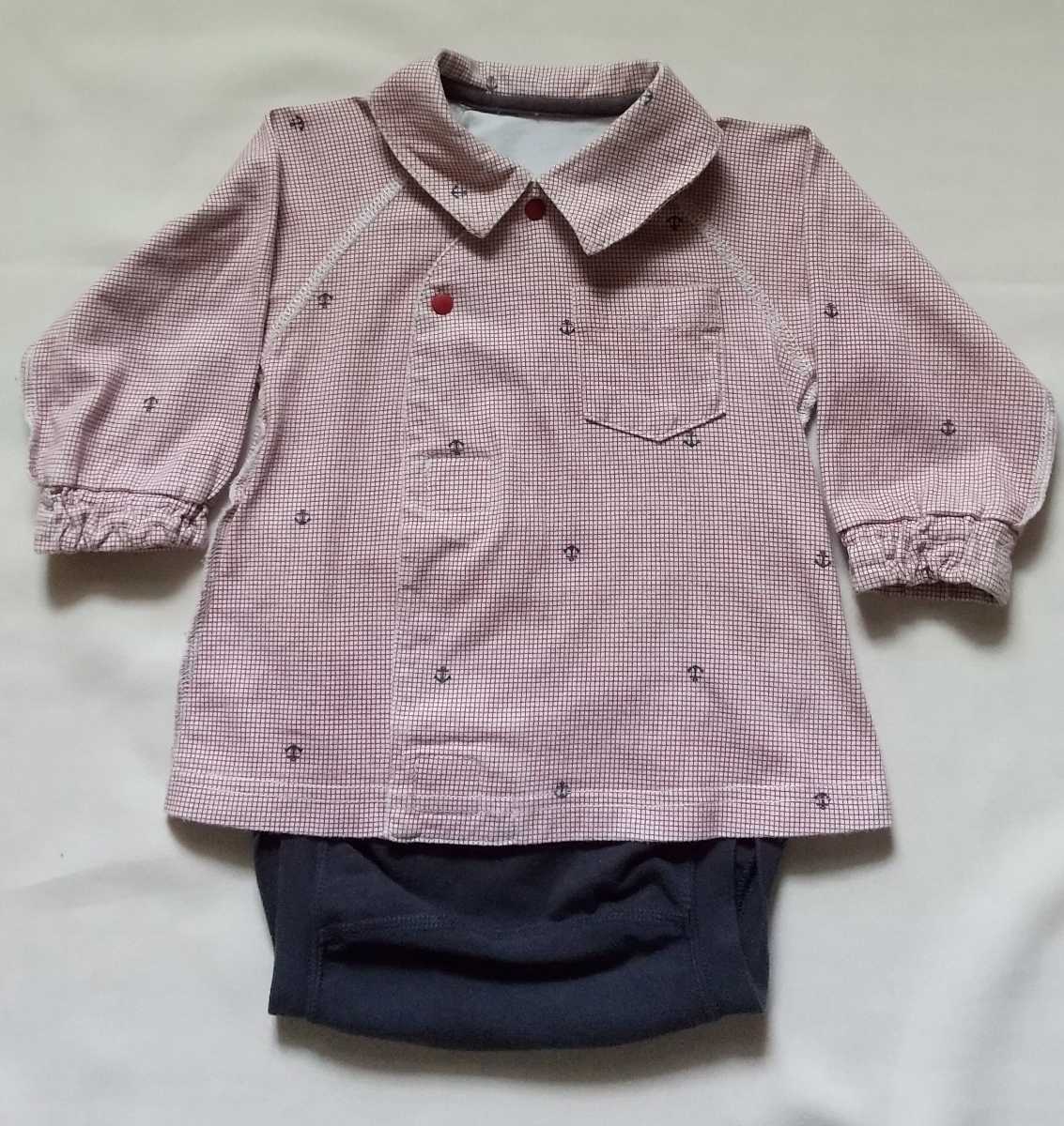  secondhand goods set sale child clothes baby Kids long sleeve blouse manner + rompers ( LAP compact )1 point long sleeve shirt 1 point 80 size 