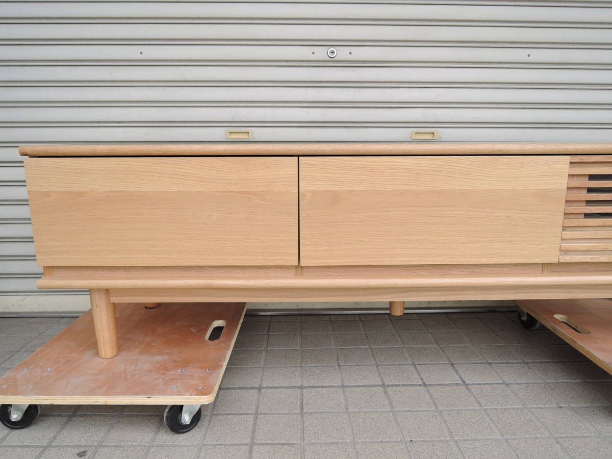 美品 unico/ウニコ◇SOLK/ソルク AVボード テレビボード◇W1600