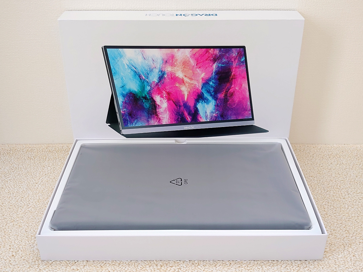 美品☆Dragon Touch S1 Proモバイルモニター 4K 15.6インチ ドラゴン