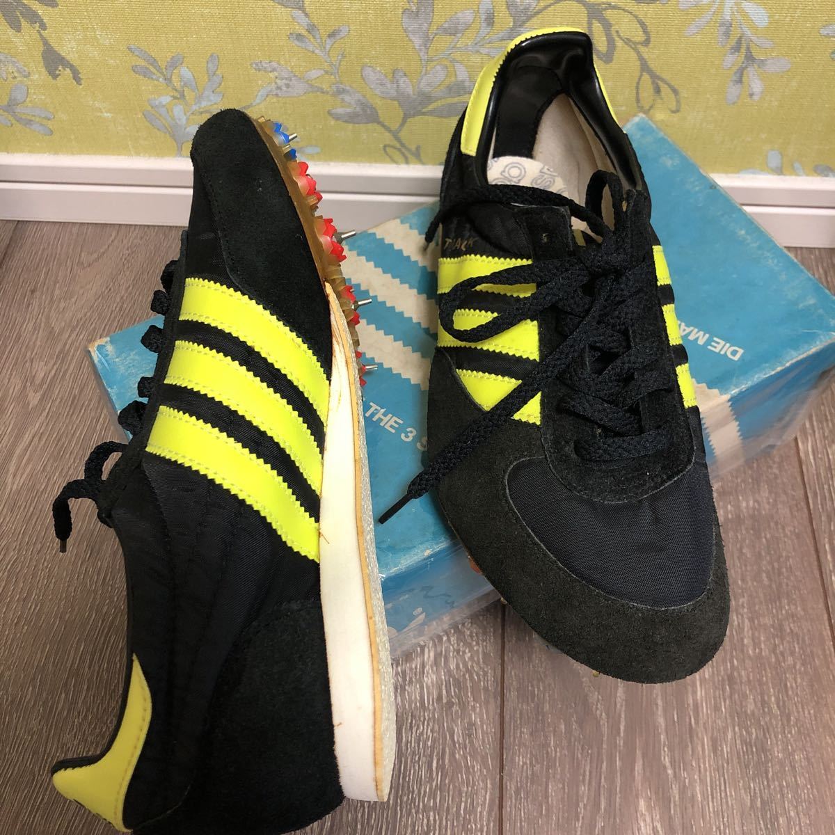 激レア デッドストック】70's〜80's adidas スパイクシューズ 激レア デッドストック】70's〜80's adidas スパイクシューズ
