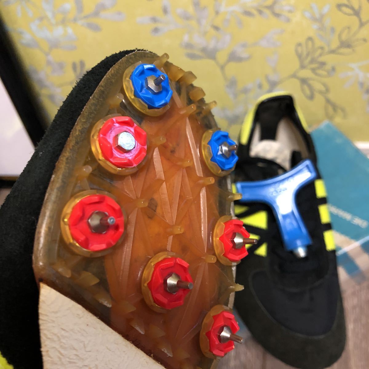 激レア デッドストック】70's〜80's adidas スパイクシューズ 激レア デッドストック】70's〜80's adidas スパイクシューズ