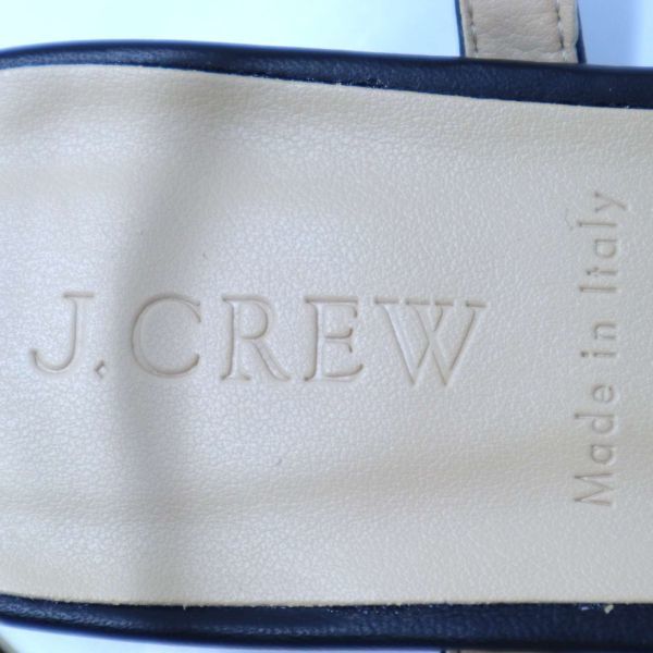 イタリア製★ J.CREW ジェイクルー 春夏 ストラップ フラット サンダル Sz.6　レディース 黒　E2G00317_6#S_画像6