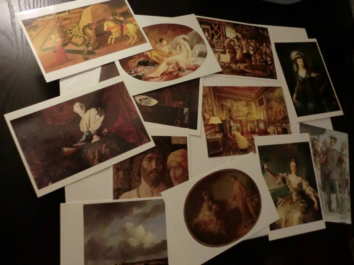 フランス パリ 美術館 限定 おまとめ 12枚 セット ポストカード 絵葉書 ジャックマールアンドレ美術館 名画 アート オブジェ アンティーク
