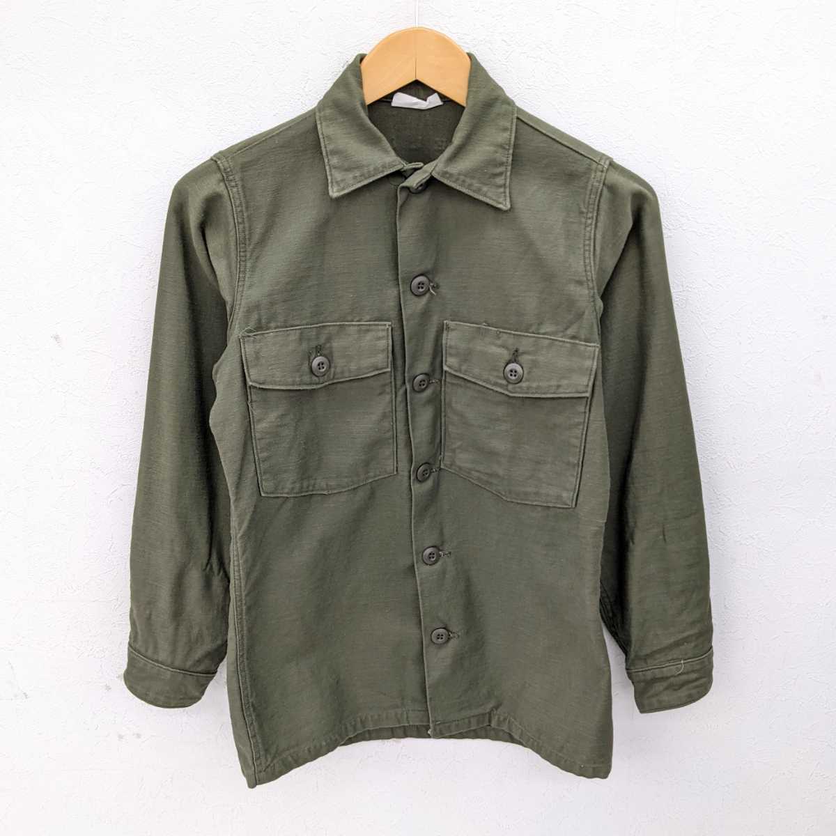 preloved プレラブド ミリタリージャケット シャツジャケット コットンサテン 70s UTILITY SHIRT DSA100-75-C-1239 COASTAL