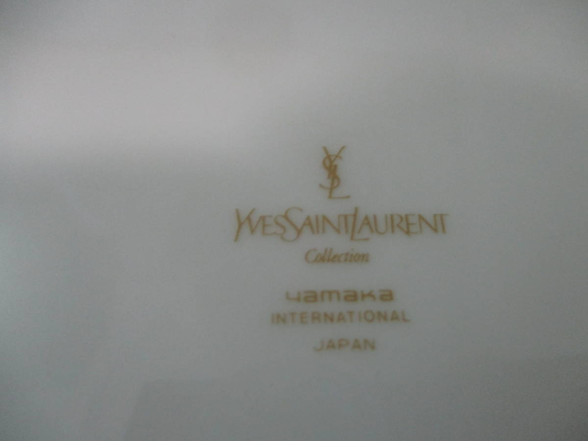 ★YVESSAINTLAURENT イブサンローラン yamaka 大皿のみ！ シンプル 径27.5㎝ 箱の状態悪い tm2206-20-1★_画像6