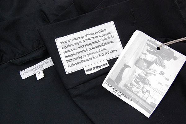 新品 定価￥42,900 アメリカ製 エンジニアードガーメンツ Engineered Garments「MC SHIRT JACKET-HIGH COUNT TWILL」MCシャツジャケット/S_画像3