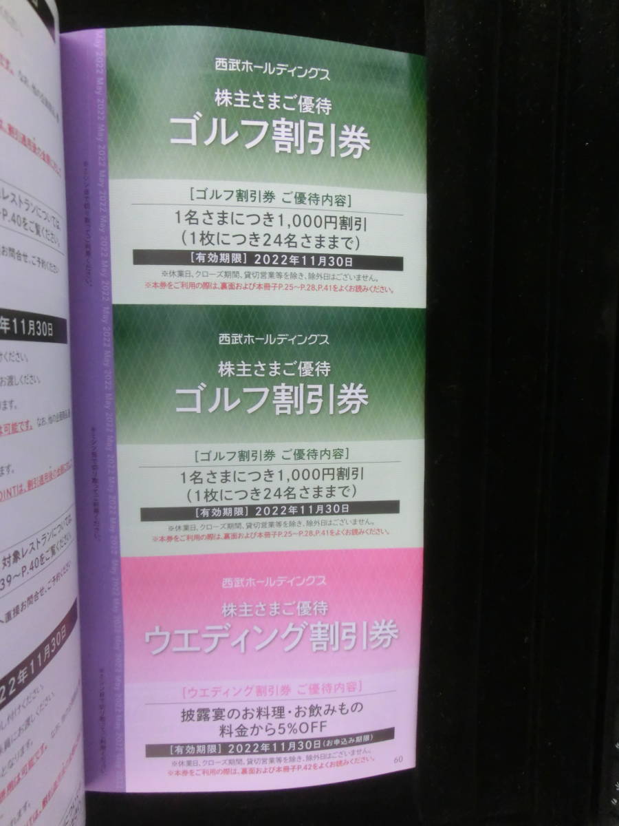 送料込☆【野球なし】 西武ホールディングス 株主優待券 共通割引券*10