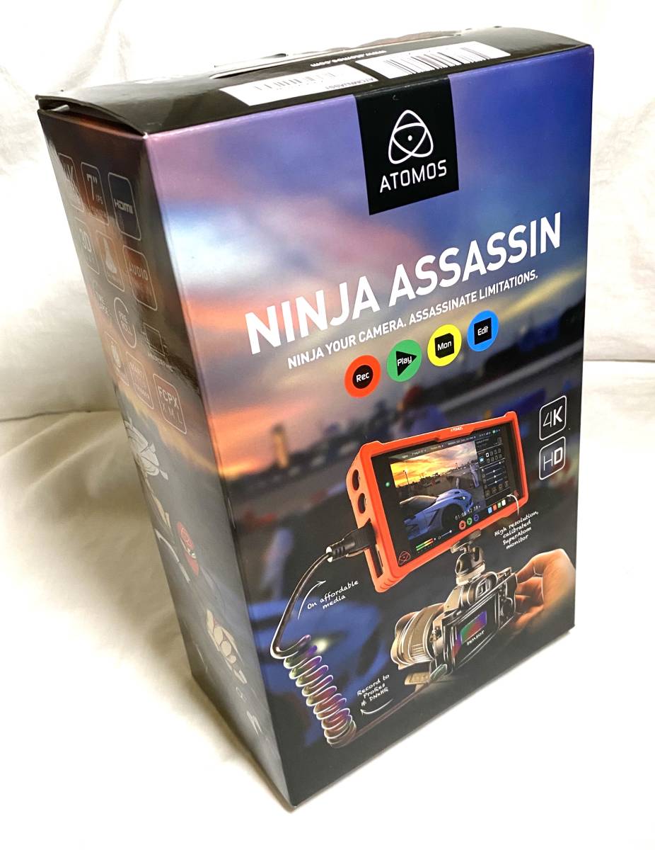 中古品　ATOMOS アトモス ATOMNJASS1 4K [モニター一体型レコーダー NINJA ASSASSIN ニンジャアサシン]