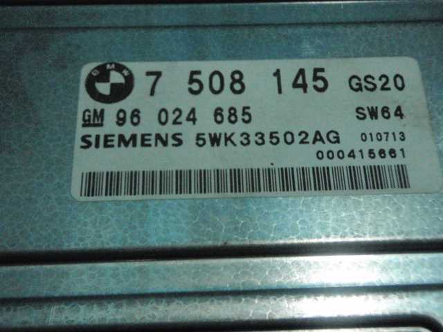 ★　AL19 BMW 318i ワゴン E46　ミッションコンピューター 7508145　　300250JJ_画像5