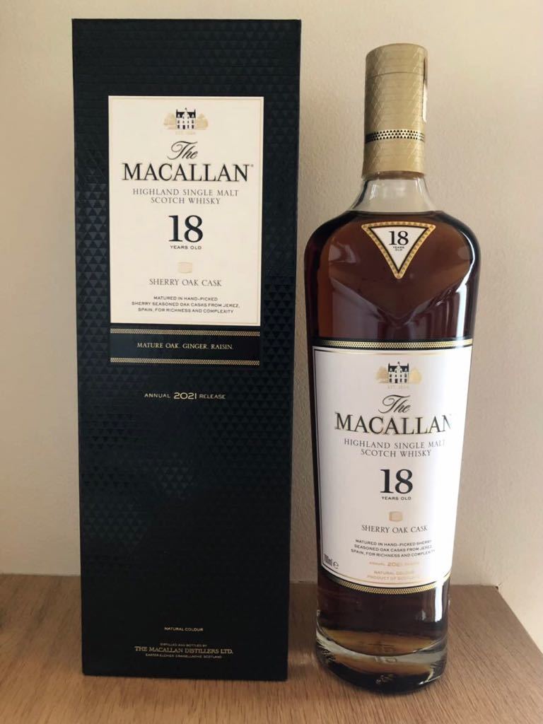 新品 未開栓 The MACALLAN マッカラン18年 箱付き Single malt Scotch