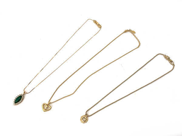 1円　美品含む　ニナリッチ　クレージュ　モネ他　ネックレス　イヤリング　ブローチ　アクセサリー おまとめ大量セット AT034_画像2