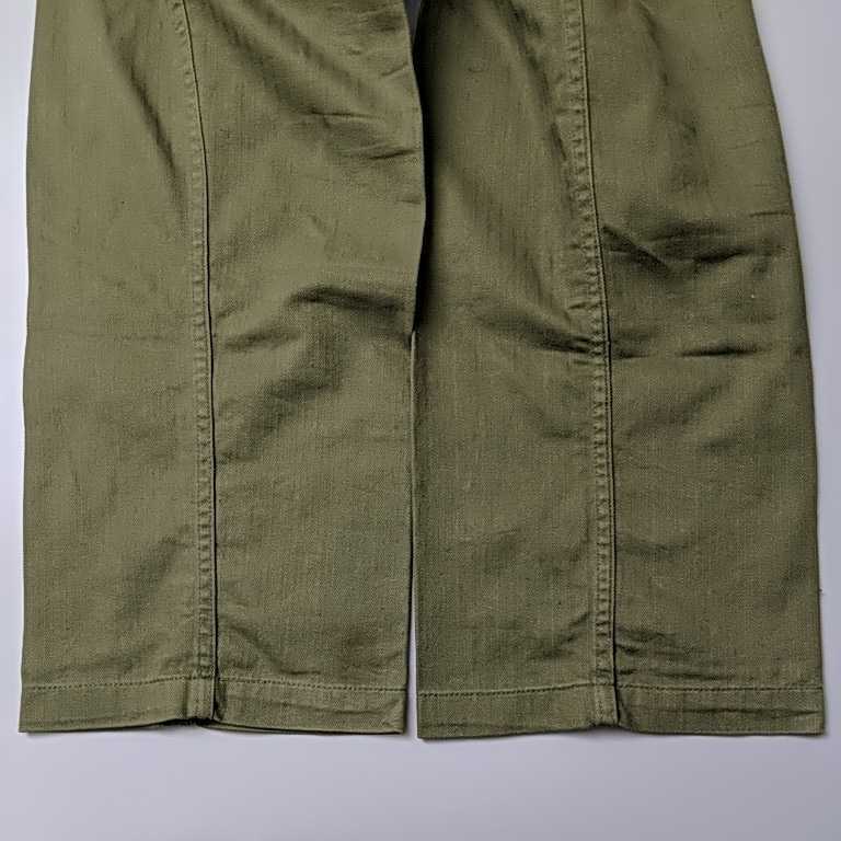 極上品 40's U.S. ARMY M43 HBT カーゴパンツ 13スターボタン M1943 米