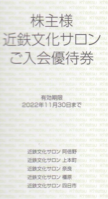 【最新】【即決有】 【送料込】近鉄百貨店 株主優待カード＋クーポン券冊子（男性名義）★ 2022 11 30まで　★　A_画像10