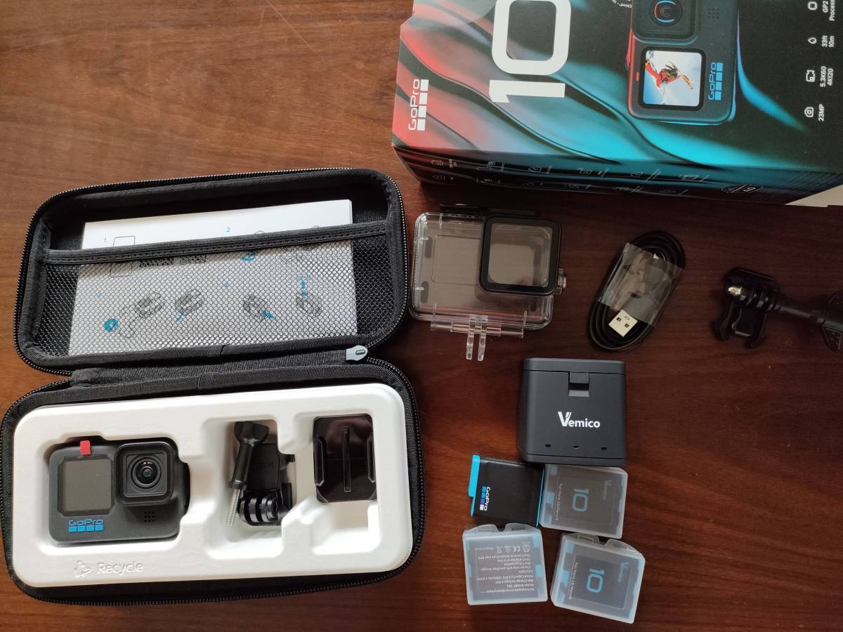 GoPro 10 Hero + 防水ハウジング+バッテリー www.esole.eu