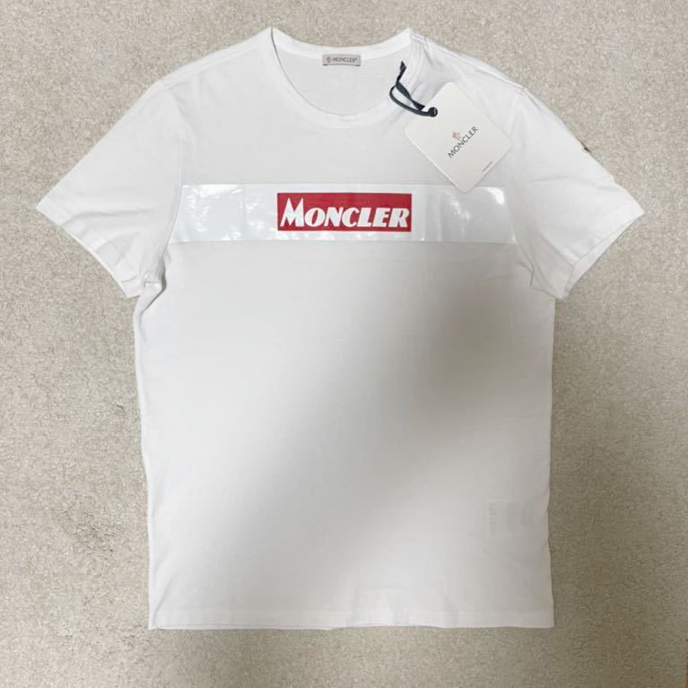 新品同様］モンクレール ボックスロゴTシャツ ホワイト M www.bia