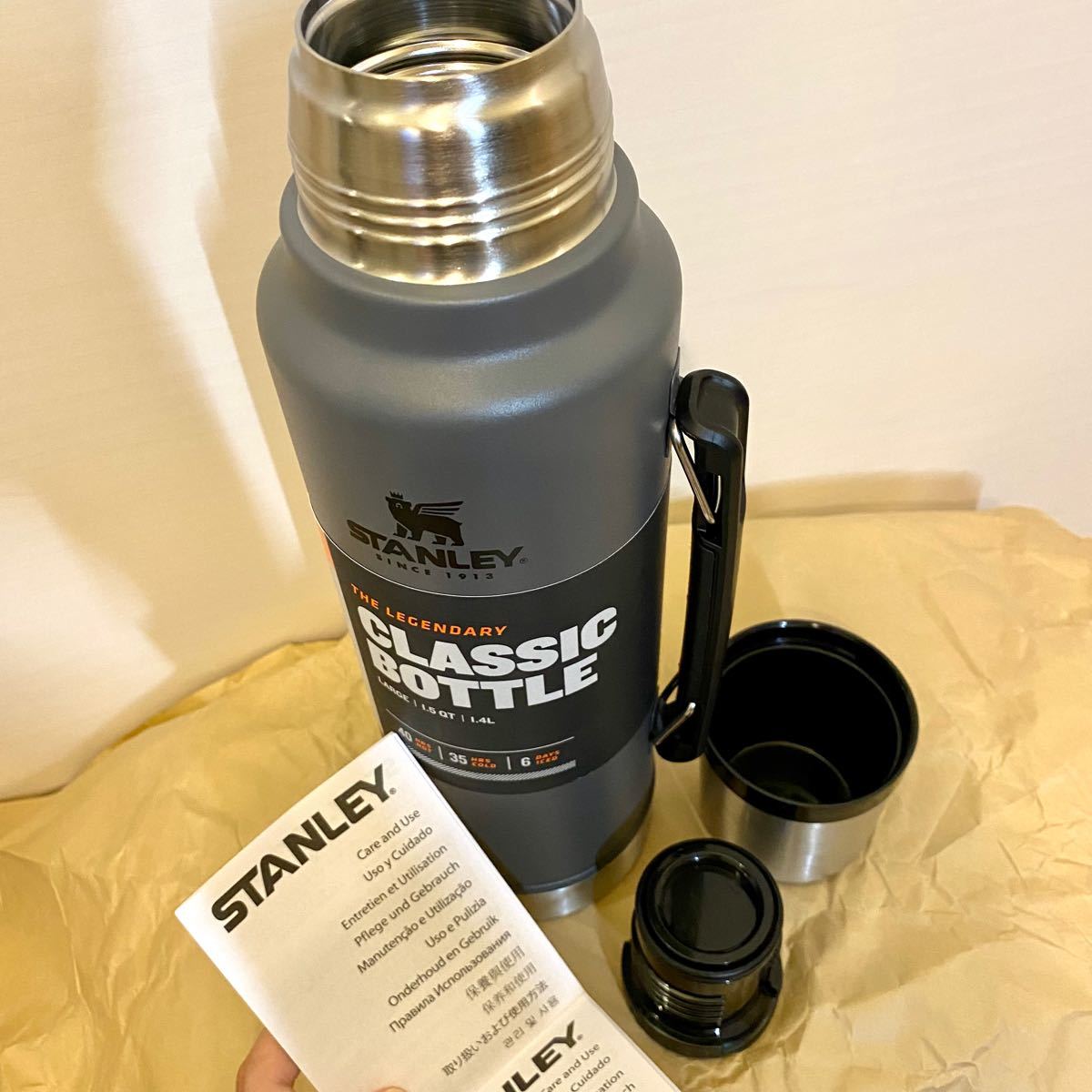 並行輸入品】Stanley クラシックレジェンダリーボトル グレー 1.4L