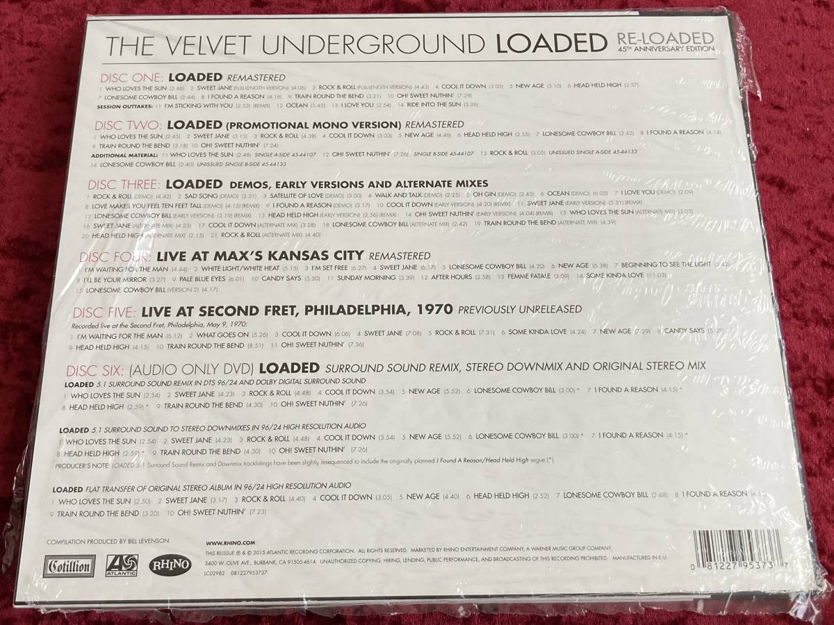 ★THE VELVET UNDERGROUND★5CD+DVD AUDIO★BOXセット★LOADED/RE-LOADED★45TH ANNIVERSARY EDITION★ヴェルヴェット・アンダーグラウンド_画像5