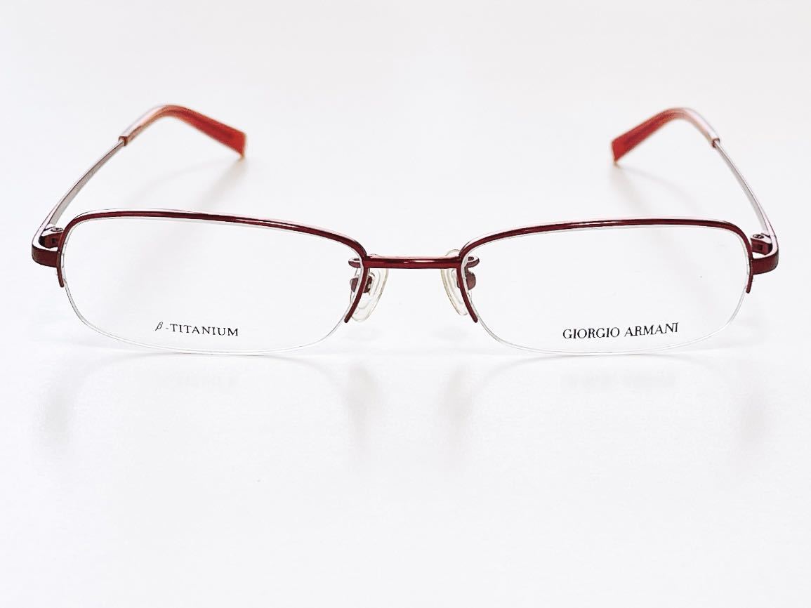 新品　GIORGIO ARMANI ジョルジオ・アルマーニ　チタン　titanium メガネ　眼鏡　オシャレ　上品　　ハーフリム_画像3