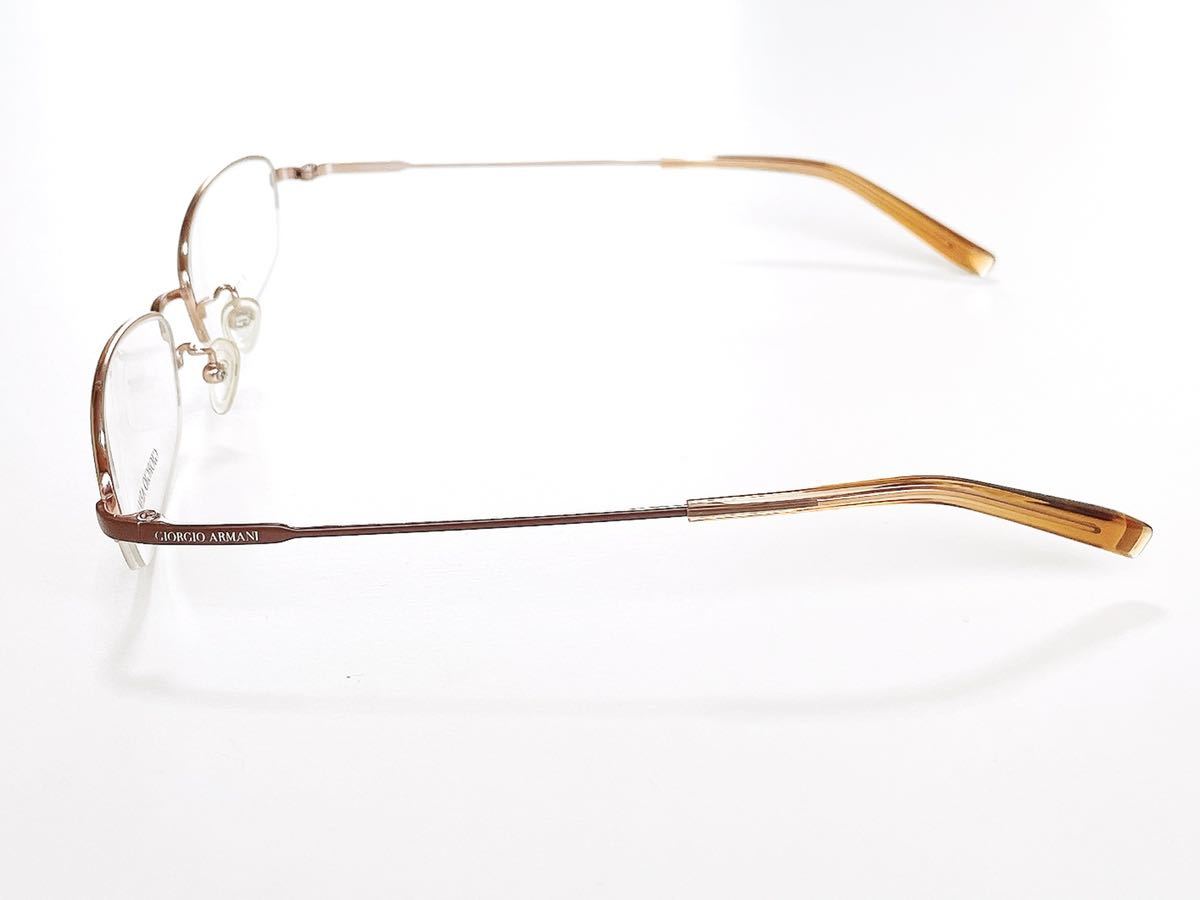 新品　GIORGIO ARMANI ジョルジオ・アルマーニ　ベータチタン　β-TITANIUM メガネ　眼鏡　上品　ハーフリム_画像7