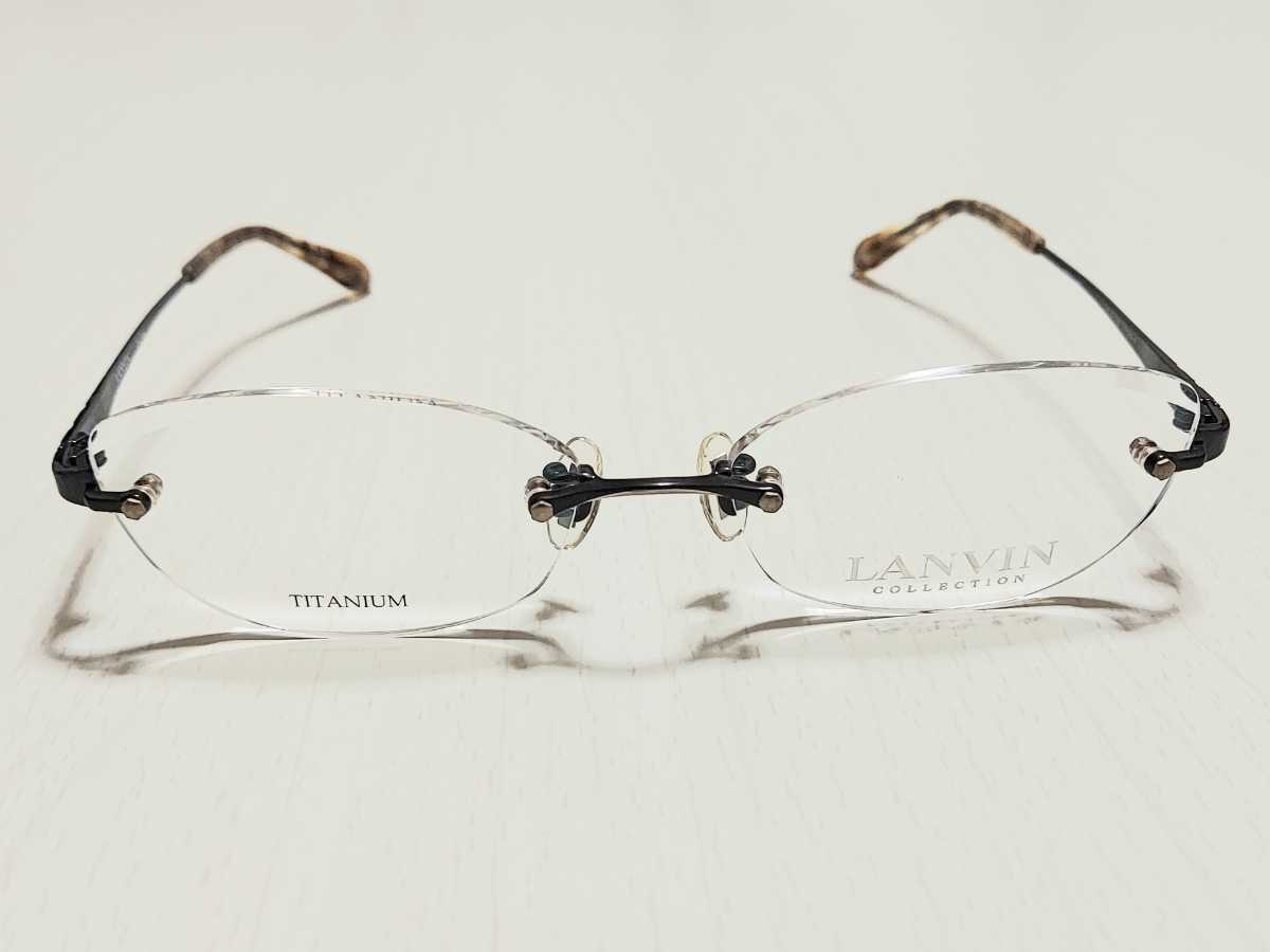 35％割引経典ブランド 新品 LANVIN ランバン 日本製 メガネ 眼鏡 高級感 オシャレ 上品 ツーポイント ブラウン チタン 軽い 金属フレーム  めがね、コンタクト ビューティー、ヘルスケア-INO9VECONSULTORIA.COM.BR