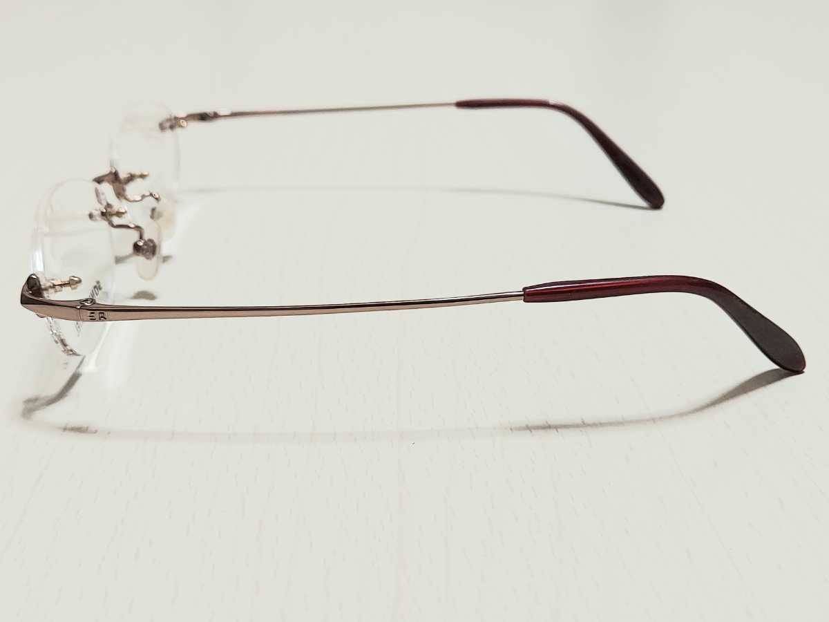 新品　SONIA AYKIEL　ソニアリキエル　日本製　メガネ　眼鏡　高級感　オシャレ　上品　ツーポイント　ピンク　チタン　軽い　可愛い_画像7
