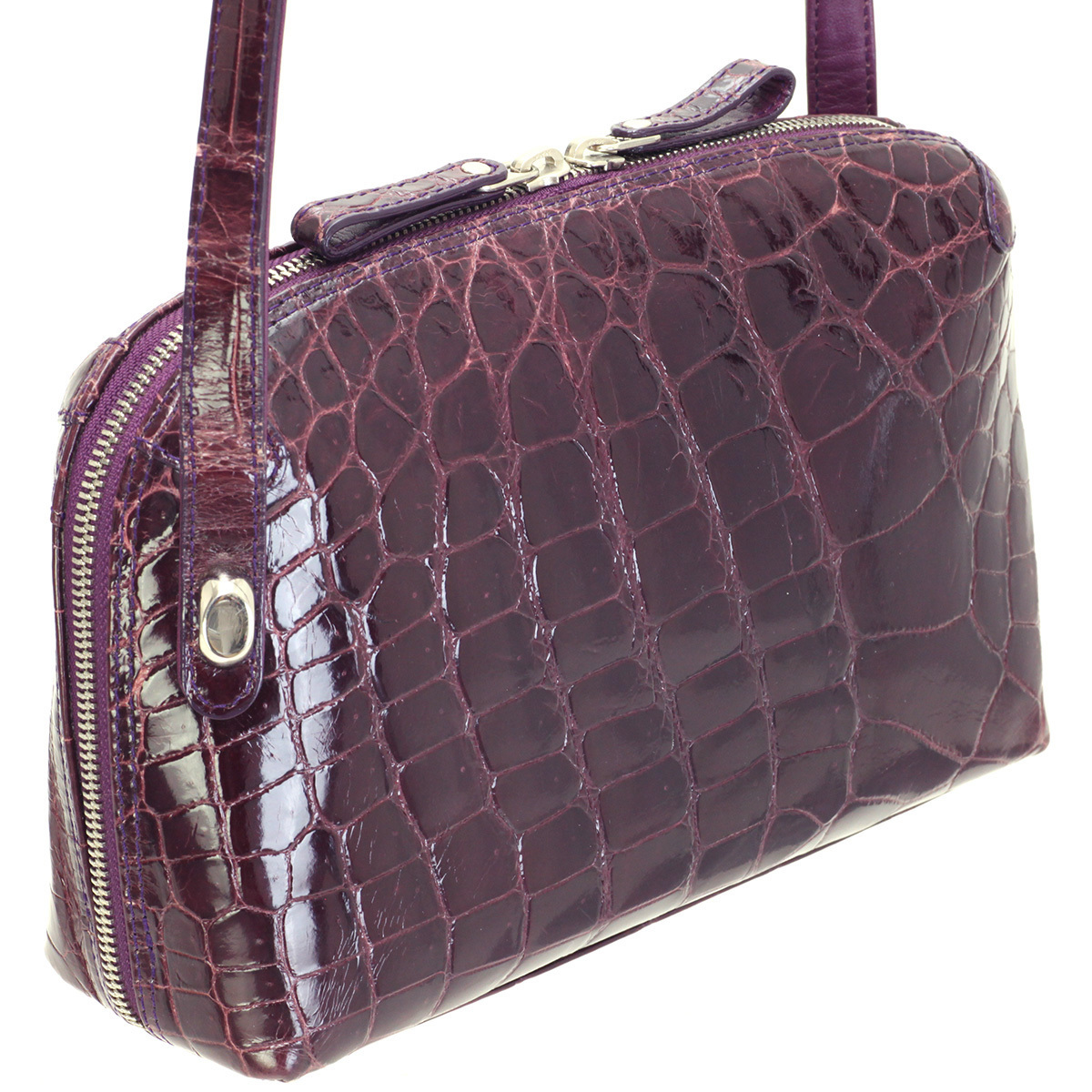  crocodile shoulder bag JRA diagonal .. original leather crocodile leather 