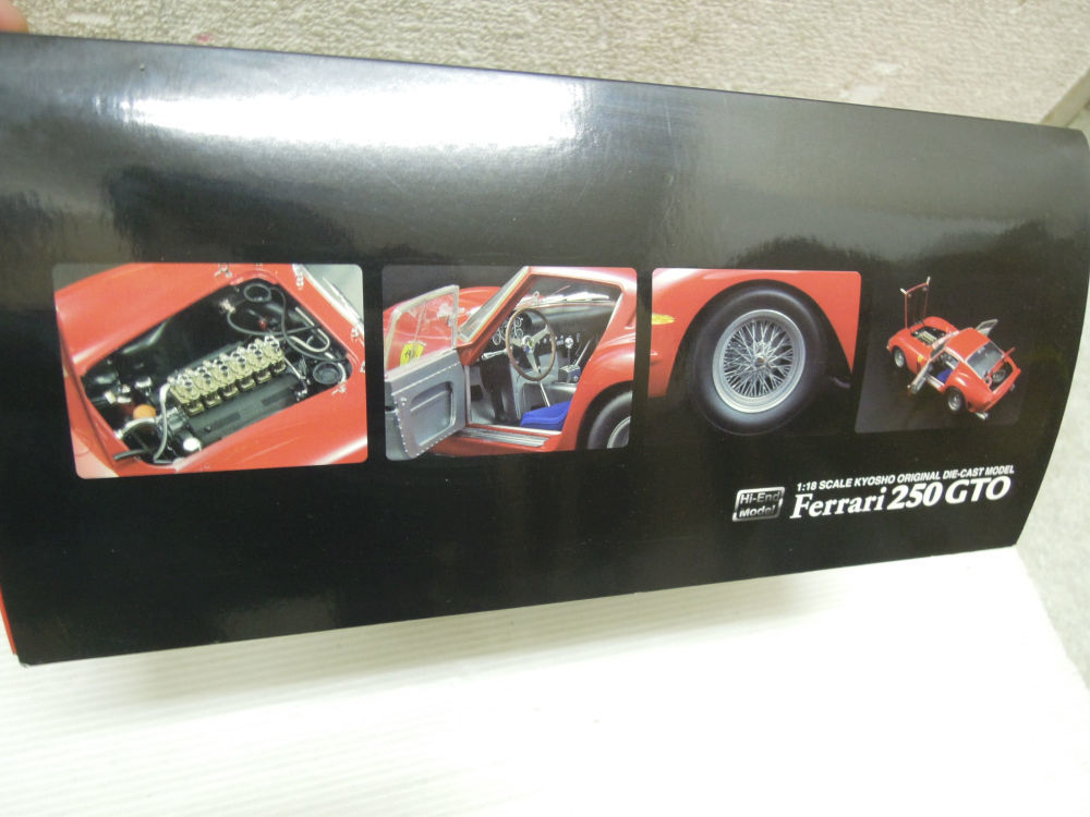 2137) 箱開封のみ KYOSHO 京商 ハイエンドモデル Hi-End model 1/18 フェラーリ 250 GTO (RED) 08437R_画像2