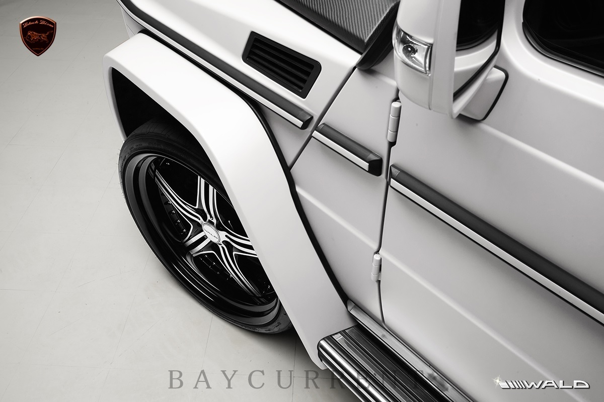 【WALD BlackBison Edtion】 Mercedes-Benz W463 ゲレンデ FRP製 リアドアパネル ブラックバイソン ベンツ ヴァルド Gクラス G55 G500 G550_画像2