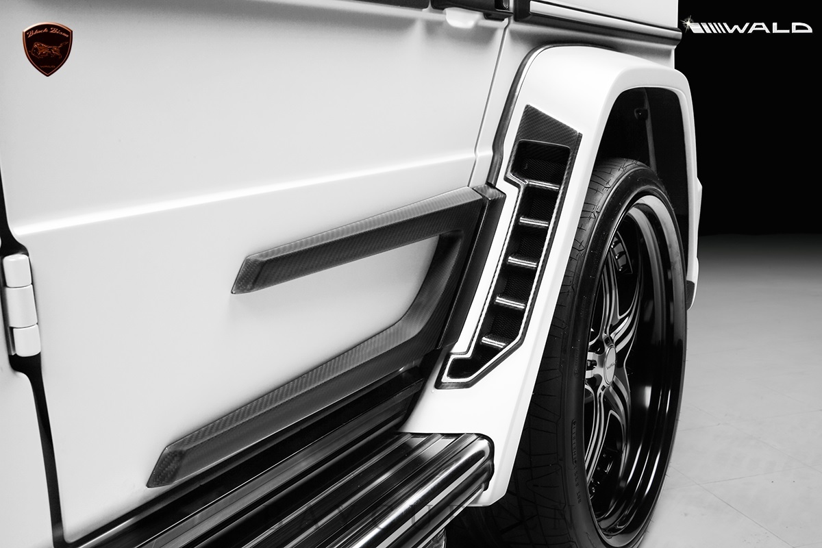 【WALD BlackBison Edtion】 Mercedes-Benz W463 ゲレンデ FRP製 リアドアパネル ブラックバイソン ベンツ ヴァルド Gクラス G55 G500 G550_安心の正規品