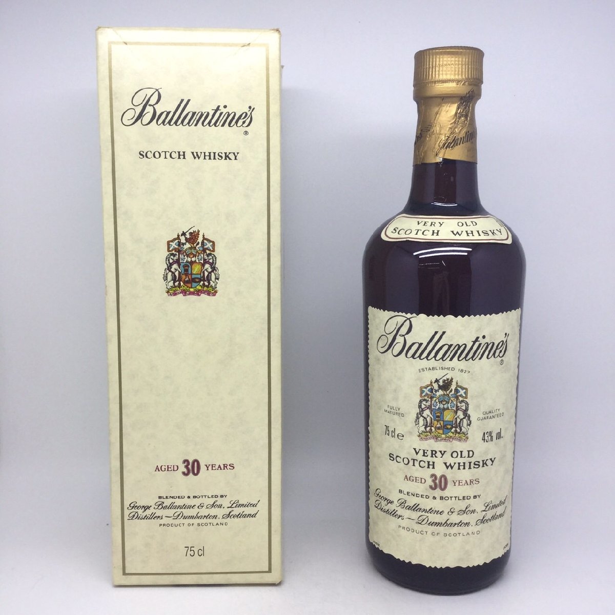 未開栓 バランタイン 30年 ベリーオールド 箱付 750ml 43% 2P-7-2